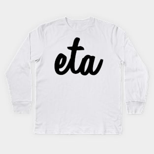 Eta Script Kids Long Sleeve T-Shirt